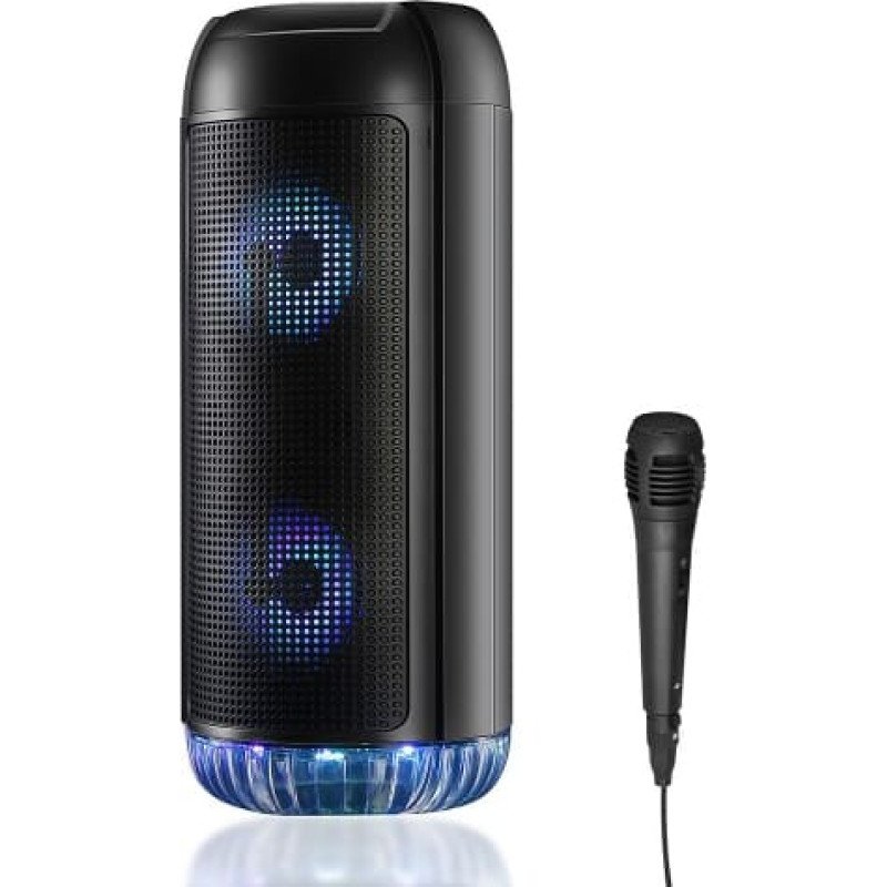 Media-Tech PartyBox UNI wireless speaker with microphone and karaoke function Bluetooth 5.0 MT3174