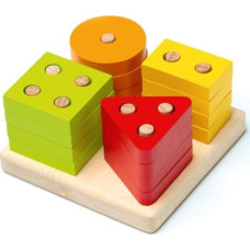 Cubika Sorter drewniany figury geometryczne kwadrat 18m+ Cubika