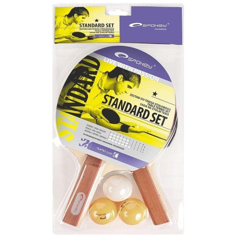 Spokey Zestaw do tenisa stołowego Standard Set r. uniw (81813)