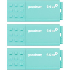 Goodram Pendrive GoodRam UME3 CARE (3 szt.), 64 GB  (SET UME3-0640CRR11)