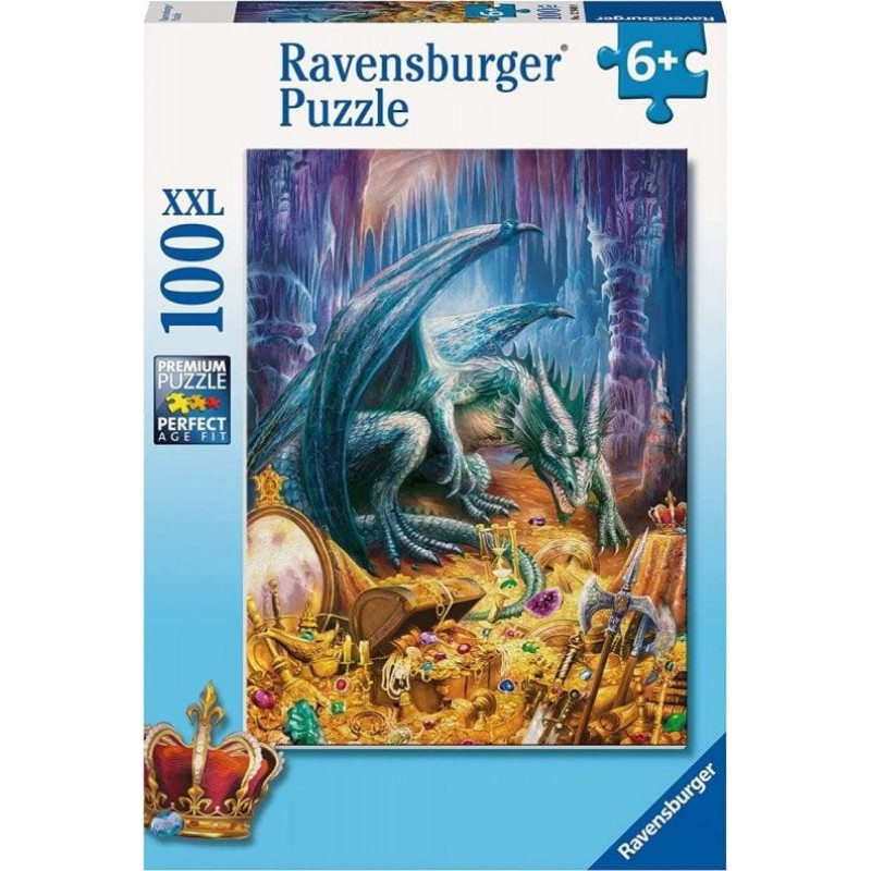 Ravensburger Puzzle 100 Smok w jaskini XXL