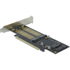 Delock PCIe x16 Karte > 2x M.2 KeyB + 1x mSATA
