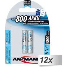 Ansmann Akumulator MaxE AAA / R03 800mAh 24 szt.