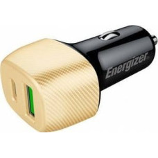 Energizer Ładowarka Energizer Energizer Ultimate - Ładowarka samochodowa USB-C & USB-A 38W PD + QC3.0 (Złoty / Czarny)