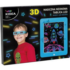 Derform Magiczna neonowa tablica 3D led Kidea niebieska