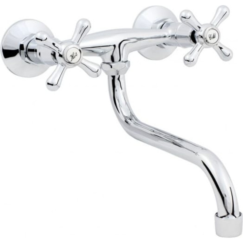 Hydroland Bateria kuchenna Hydroland Retro ścienna chrom (B204)