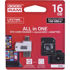 Goodram M1A4-0160R12 memory card 16 GB MicroSDHC Class 10 UHS-I