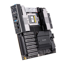 Asus PRO WS WRX90E-SAGE SE AMD WRX90 Threadripper PRO, 2 x Intel X7100-AT2 dual 10Gb + 1x RTL8211F 1Gb/ USB 3.2 Gen2 x6, 7 x PCIe 5.0 x16, 4 x SATA 6Gb/s (RAID 0,1,5,10), 4 x M.2 socket 3 Key M (2 x type 2242-22110, PCIe 5.0 + 2 x type 2242-2280, PCI