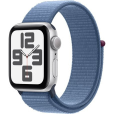 Apple Watch SE (2023) silver aluminium  40mm winter blue sport loop DE