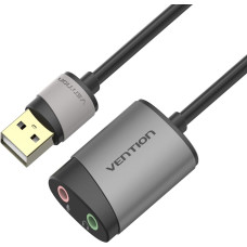 Vention USB External Sound Card 0.15M Gray Metal Type