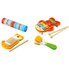 Sevi Kolorowy, drewniany zestaw rytmiczny, cztery instrumenty (82671)