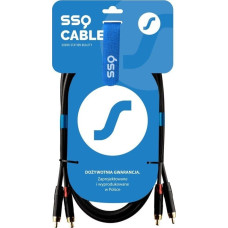 SSQ Kabel SSQ SSQ RCARCA3 - Kabel 2xRCA- 2xRCA 3 metrowy