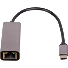 Akyga Adapter USB Akyga USB-C - RJ45 Szary  (AK-AD-65)