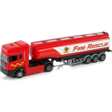 Import Leantoys Ciężarówka Cysterna Czerwona Straż Pożarna 30 cm Długości
