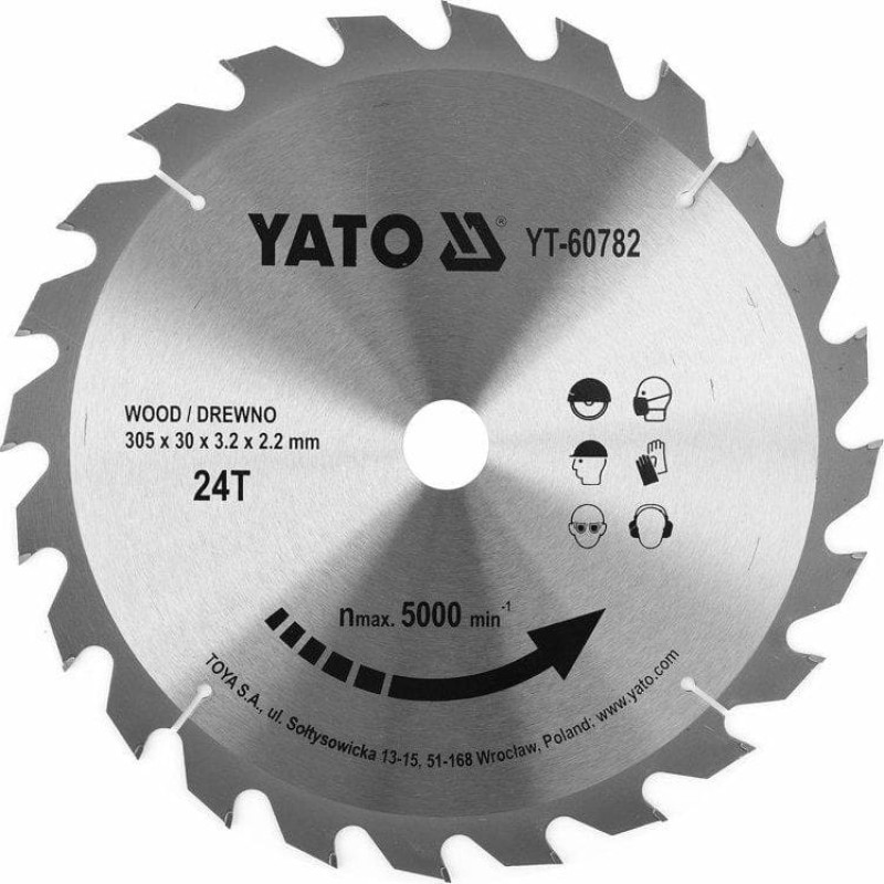 Yato YATO PIŁA TARCZ.WID. 305*24*30 60782 YT-60782