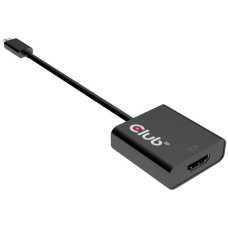 Club 3D Adapter USB Club 3D USB-C - HDMI Czarny  (CAC-2504)