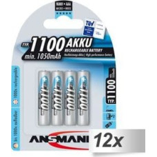 Ansmann Akumulator Rechargeable AAA / R03 1050mAh 12 szt.