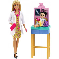 Barbie Lalka Barbie Barbie Kariera - Zestaw Pediatra (GTN51)