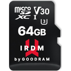 Goodram Karta GoodRam IRDM MicroSDXC 64 GB Class 10 UHS-I/U3 V30 (IR-M3AA-0640R12)