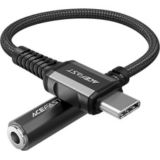 Acefast Adapter USB Acefast C1-07 black USB-C - Jack 3.5mm Czarny  (6974316280606)