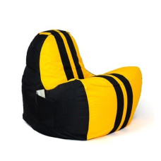 Go Gift Sako bag pouffe Ferrari black-yellow XXL 140 x 100 cm