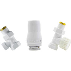 Schlosser ZESTAW TERMOSTATYCZNY STANDARD 1/2GZ x 1/2GW PROSTY - BIAŁY