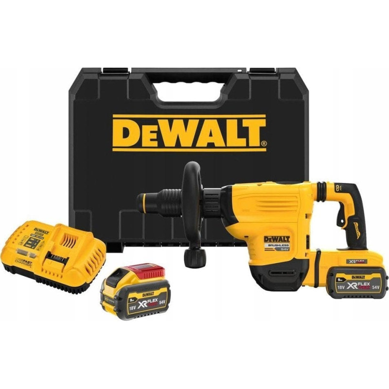 Dewalt 54v xr flexvolt młot wyburzeniowy sds-max 6kg 2 x 9ah