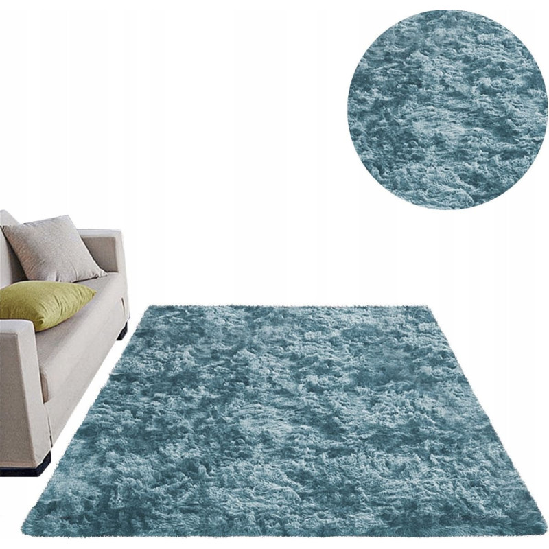 Strado Dywan Ombre Shaggy Strado 130x190 OmbreNavy (Ciemny Niebieski) uniwersalny