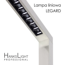 Hankslight Lampa podłogowa HanksLight Lampa LED,HanksLight,stojąca, alu,1200*2146mm,up21W/down36W,4000K