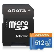 Adata MEMORY MICRO SDXC 512GB W/AD./AUSDX512GUICL10A1-RA1 ADATA