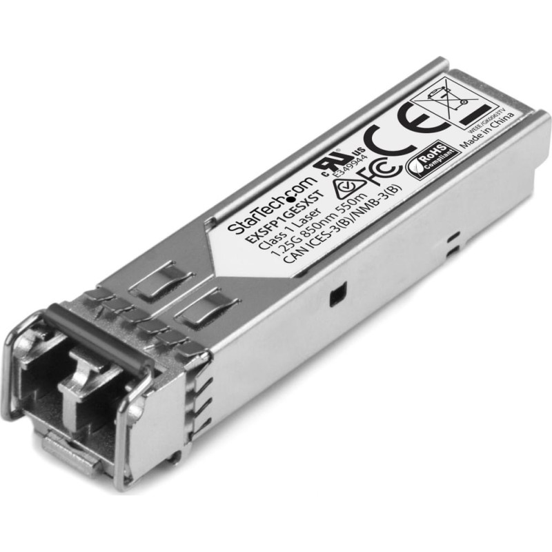 Startech Moduł SFP StarTech StarTech EXSFP1GESXST moduł przekaźników sieciowych Swiatłowód 1250 Mbit/s SFP 850 nm