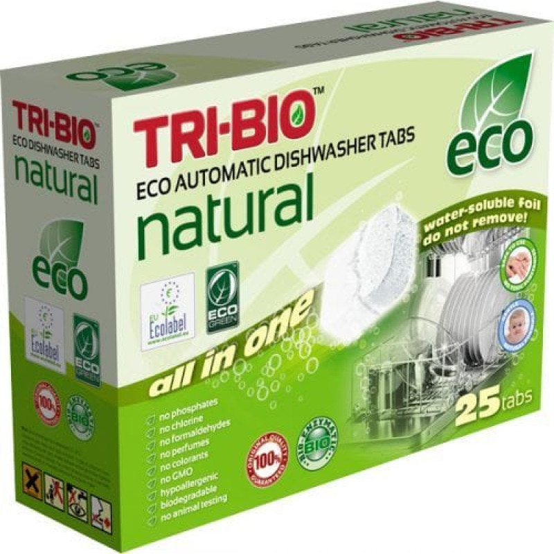 Tri-Bio Ekologiczne kapsułki do zmywarki All in One 25szt. (TRB04062)