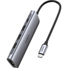 Ugreen Stacja/replikator Ugreen USB-C do 3x USB 3.0 + HDMI 4K + USB-C PD 100W