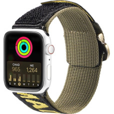 Dux Ducis Dux Ducis Strap (Outdoor  Version) pasek Apple Watch Ultra, SE, 8, 7, 6, 5, 4, 3, 2, 1 (49, 45, 44, 42  mm) nylonowa opaska bransoleta żółto-zielony