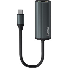 Savio Adapter USB Savio Adapter USB-C 3.1 Gen 1 do RJ-45 Gigabit Ethernet, AK-56