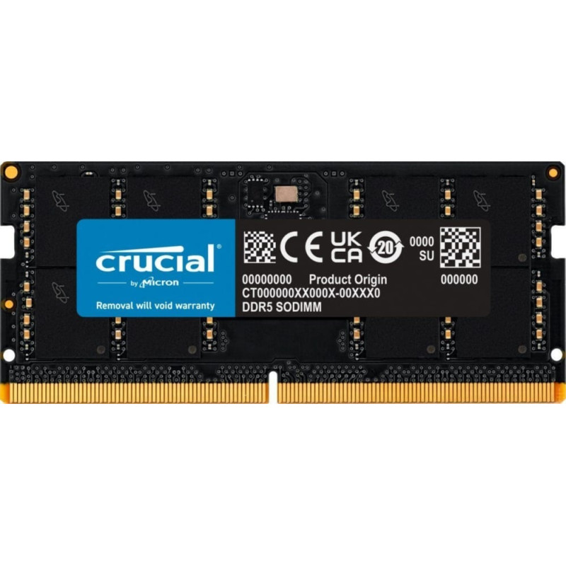 Crucial Pamięć do laptopa Crucial Pamięć do notebooka DDR5 SODIMM 32GB/5600 CL46 (16Gbit)