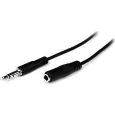 Startech Kabel StarTech Jack 3.5mm - Jack 3.5mm 1m czarny (MU1MMFS)