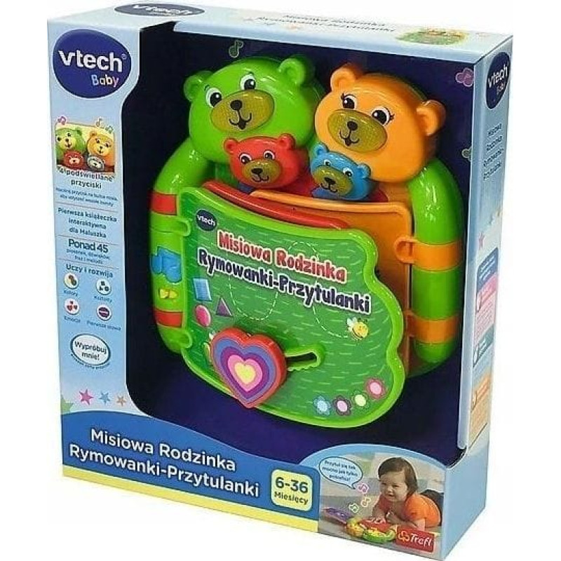 Vtech Misiowa Rodzinka Rymowanki - Przytulanki zielone  (316369)
