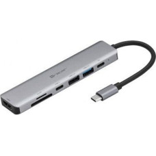 Tracer Adapter USB Tracer ADAPTER TRACER A-2, USB Type-C z czytnikiem kart, HDMI 4K, USB 3.0, PDW 60W