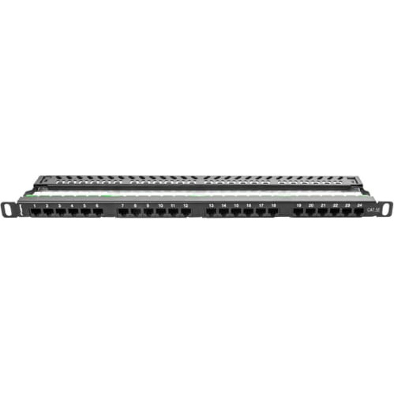 Lanberg Patch Panel 24 Port 0.5U Cat.5E black