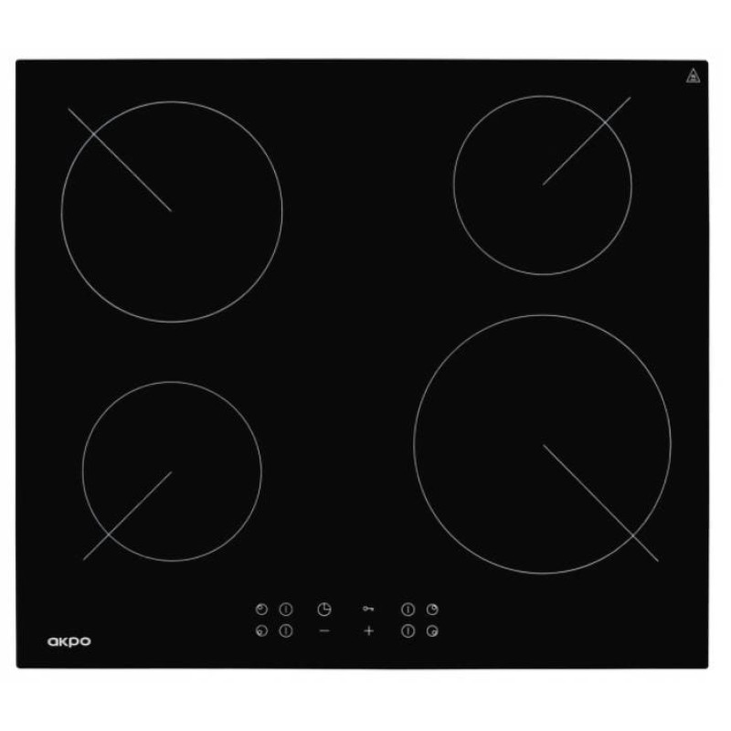 Akpo Ceramic hob Akpo PKA 58008/2 black 4 zone(s)