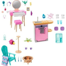Mattel Barbie Mebelek + dekoracje Szykowanie się przy toaletce HJV35 /HJV32