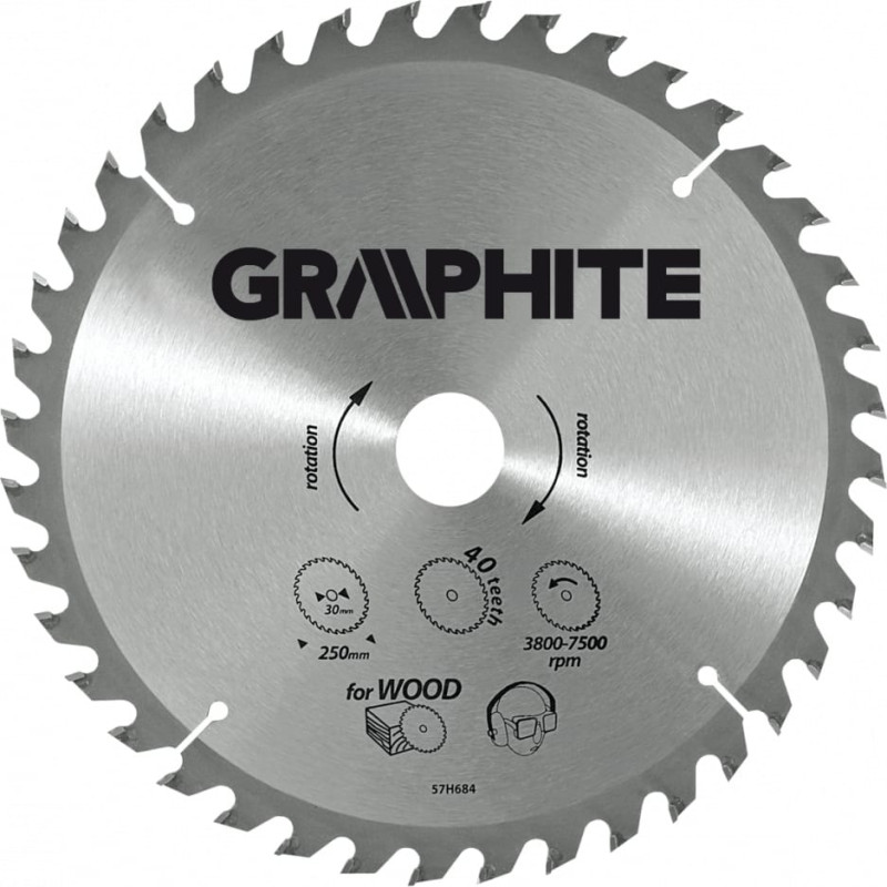 Graphite Piła tarczowa 200x30x3,2mm 40z. - 57H676