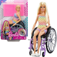 Mattel Lalka Barbie Mattel Fashonistas Lalka na wózku Strój w kratkę HJT13