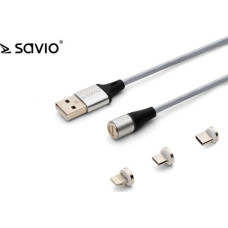 Savio Adapter USB Savio Srebrny  (1_790989)