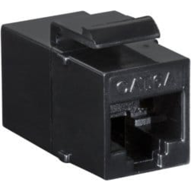 Logilink LogiLink Keystone Kupplung 2X RJ45 UTP 14.6mm, Cat6A, schw.
