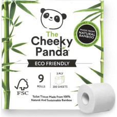 Cheeky Panda (Chusteczki, Papier Toaleto PAPIER TOALETOWY BAMBUSOWY TRZYWARSTWOWY 9 ROLEK - CHEEKY PANDA