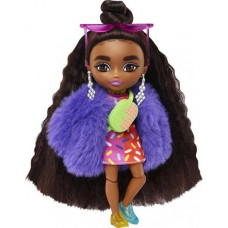 Barbie Lalka Barbie Barbie Extra Minis - Sukienka wzór z posypką/Brązowe włosy (HGP63)