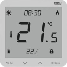 Tech Tech regulator pokojowy przewodowy, dwustanowy r T-3.1, biały STT-3.1WH