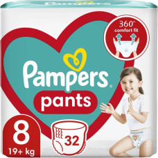Pampers Pants 19kg+, size 8-XXXLARGE, 32pcs
